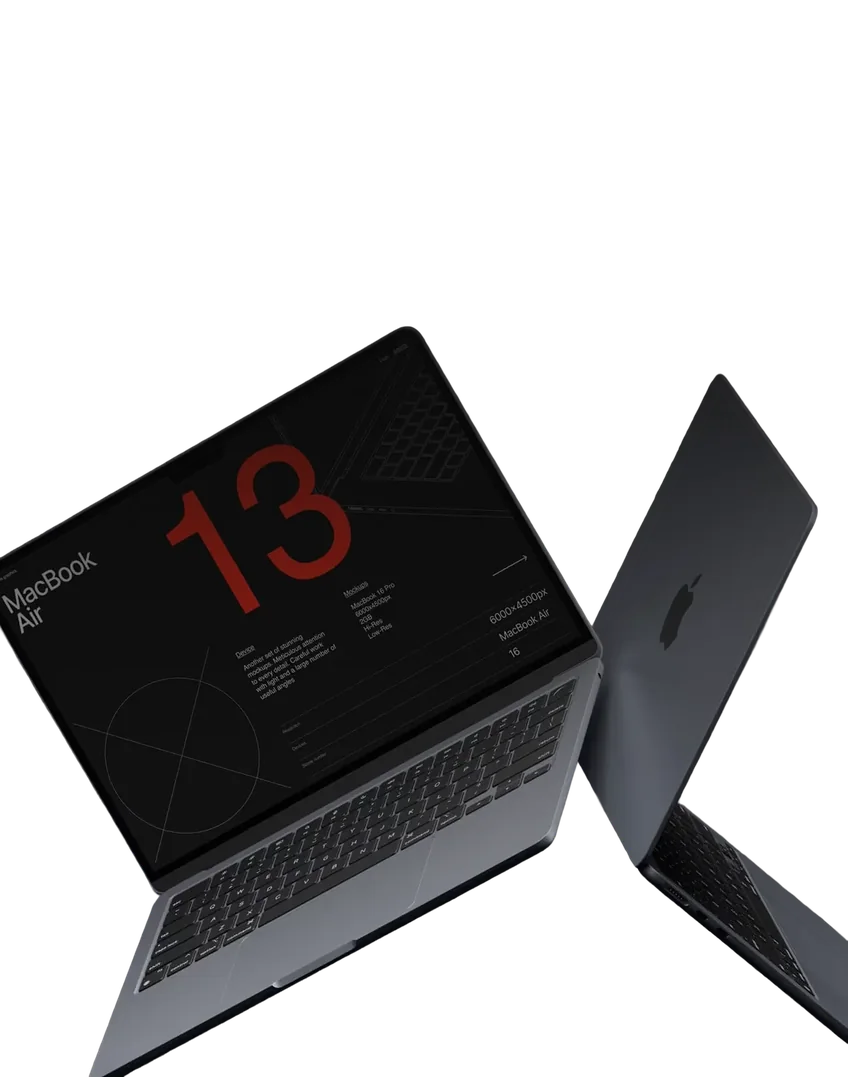 Mockup de um simulador imobiliário em um notebook