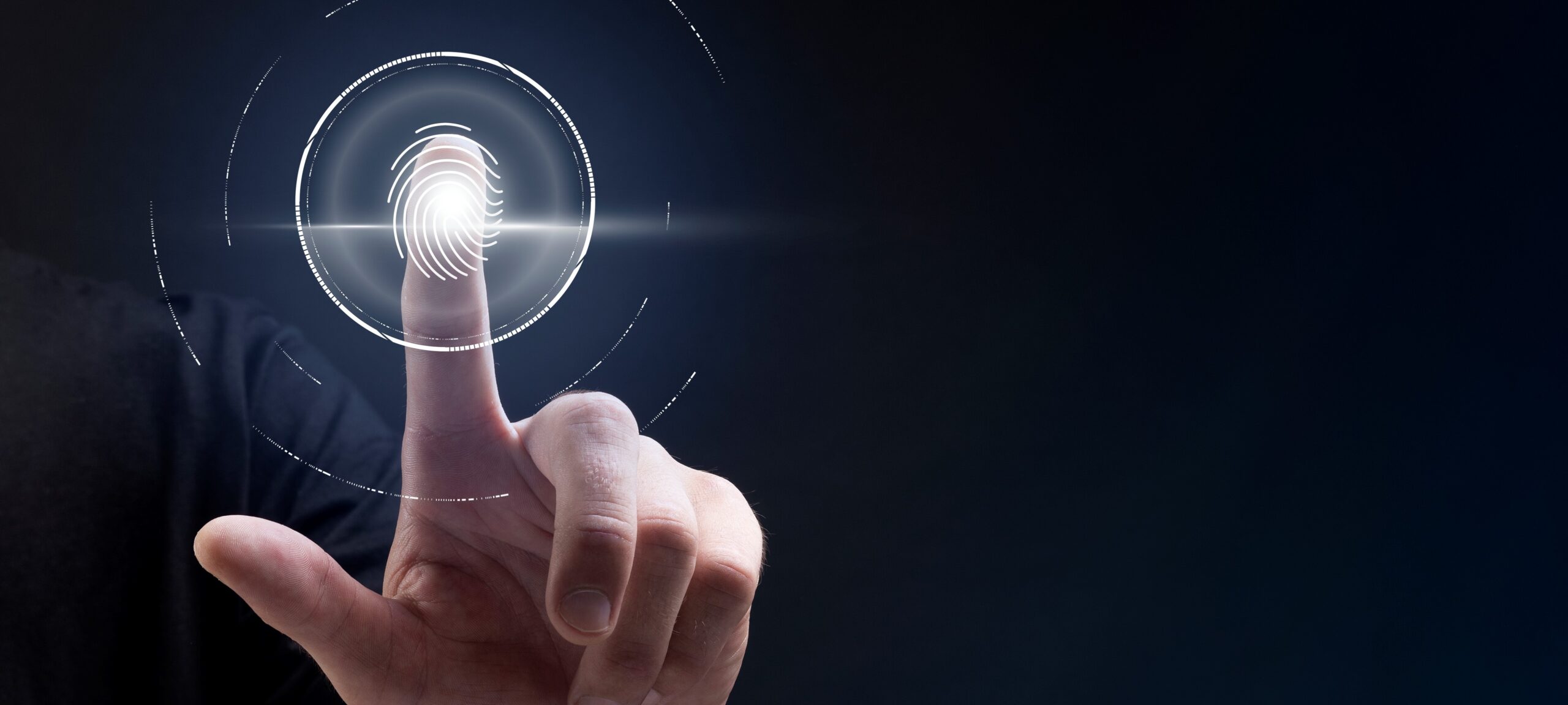 Mão apontada para frente